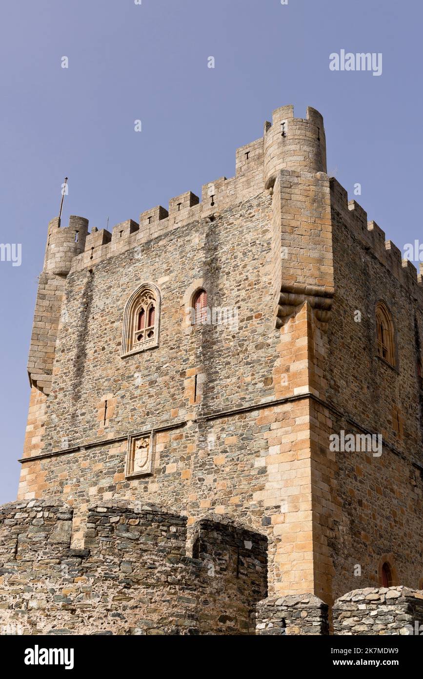 Braganca old town and castle, Portugal Stock Photo