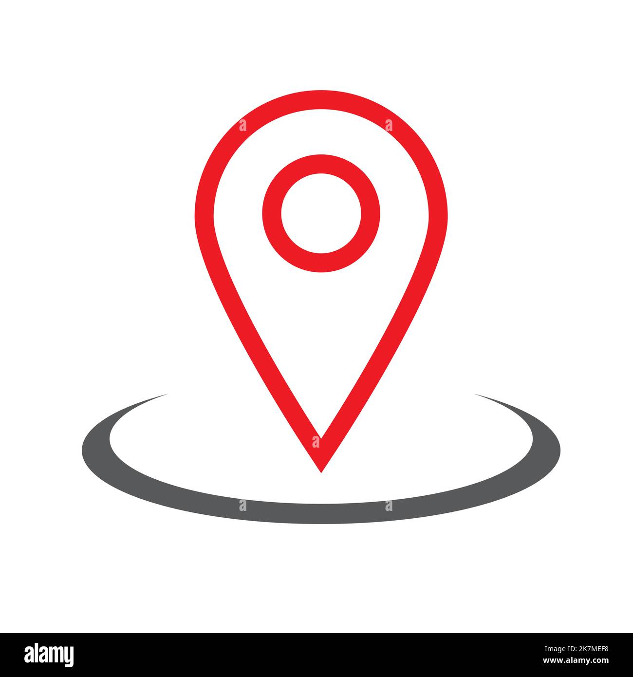 Location Point Icon Vector Illustration Stock Vector Image & Art - Alamy
