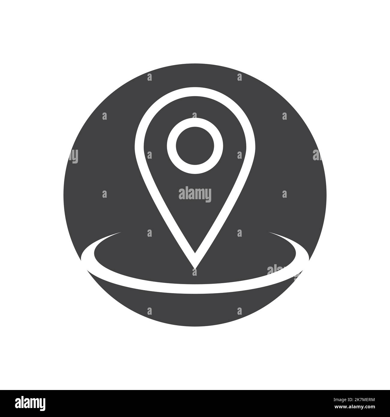 Location Point Icon Vector Illustration Stock Vector Image & Art - Alamy