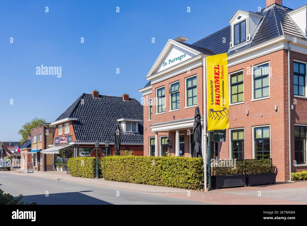 Tolbert, The Netherlands August 24, 2022 Village view Tolbert with