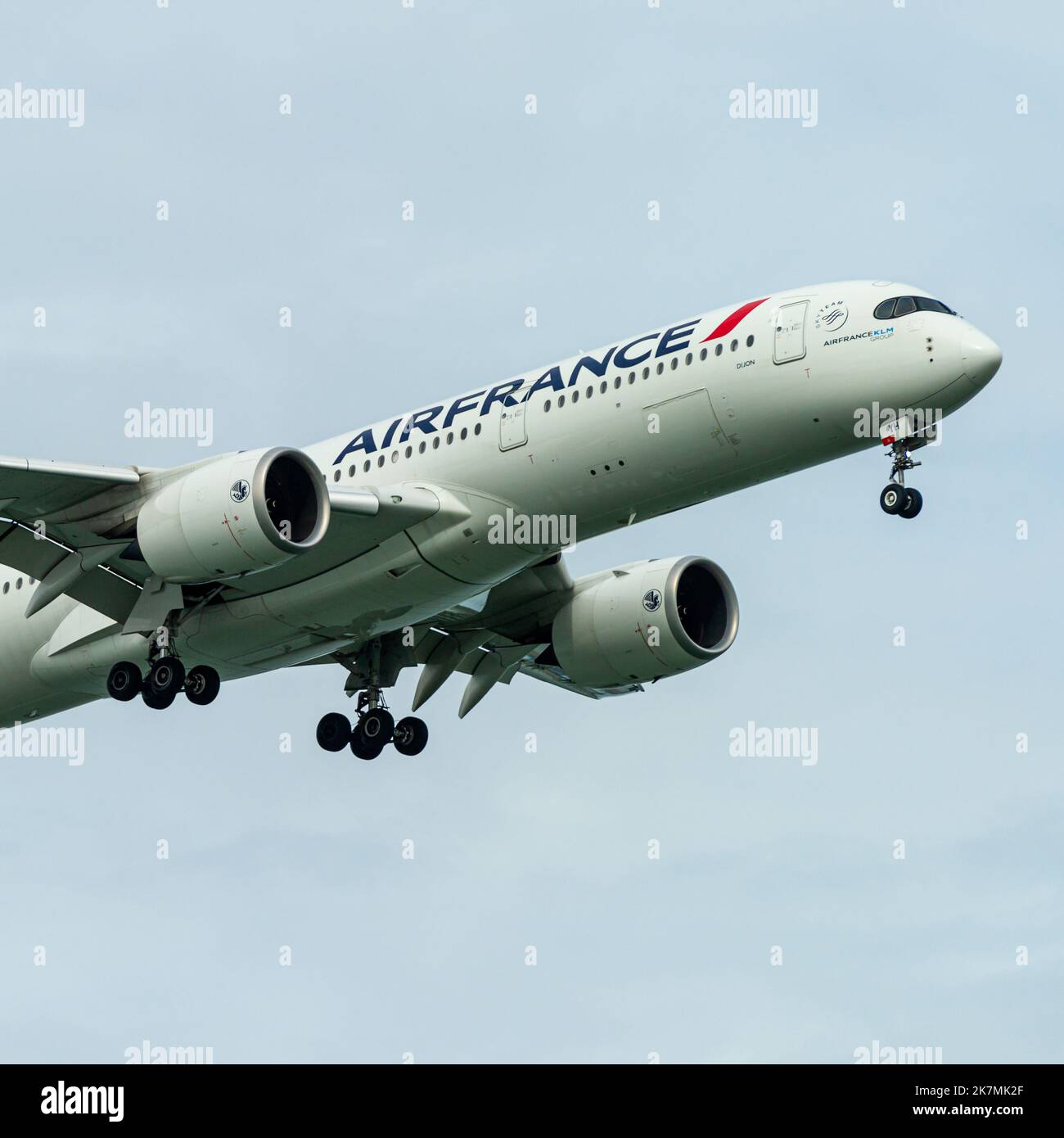 Air France Airbus A350941 on final approach into Singapore Changi