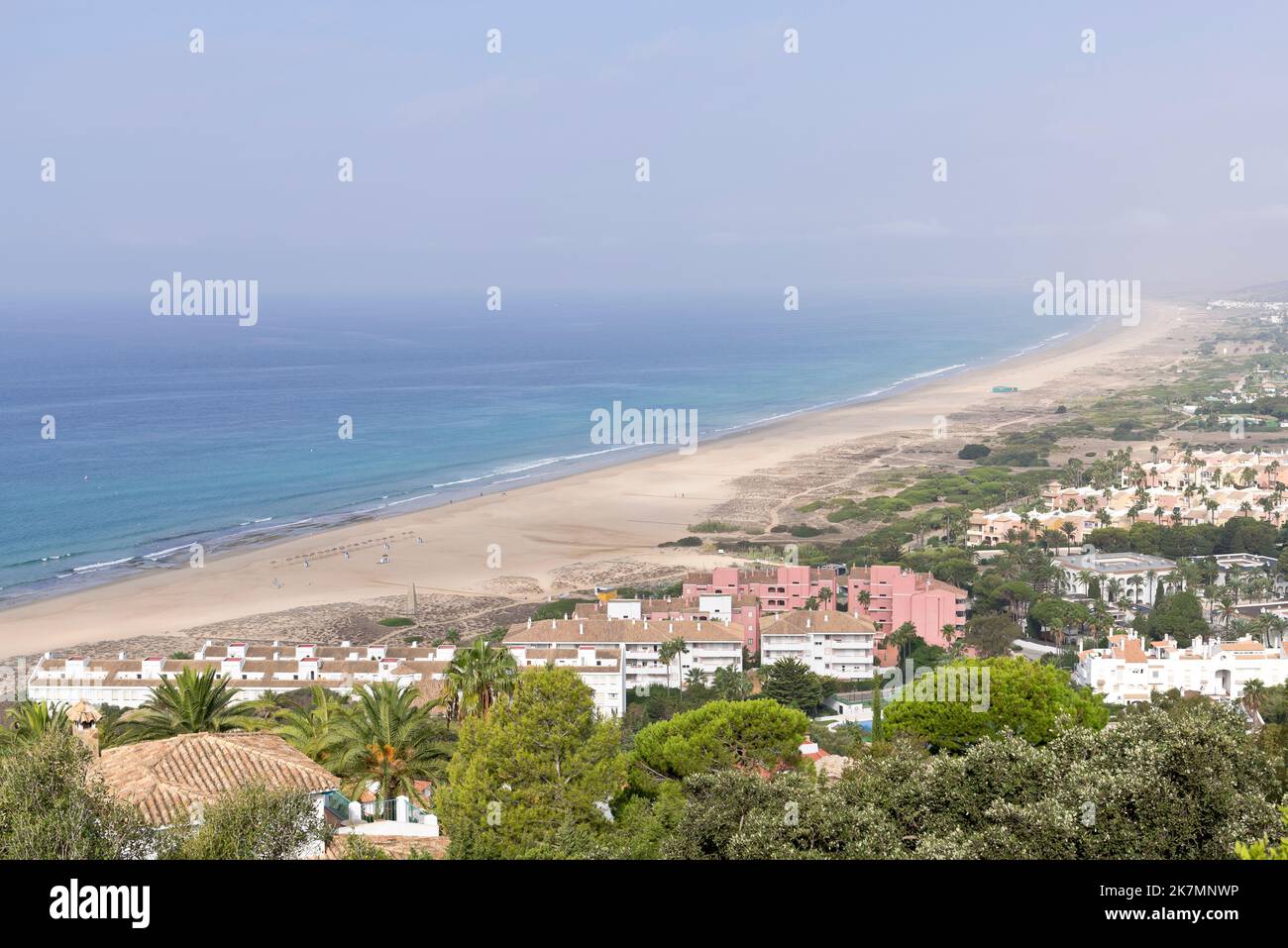 Costa de la Luz seascape, near Atlanterra and Zahara de los Atunes, Andalusia, Spain Stock Photo