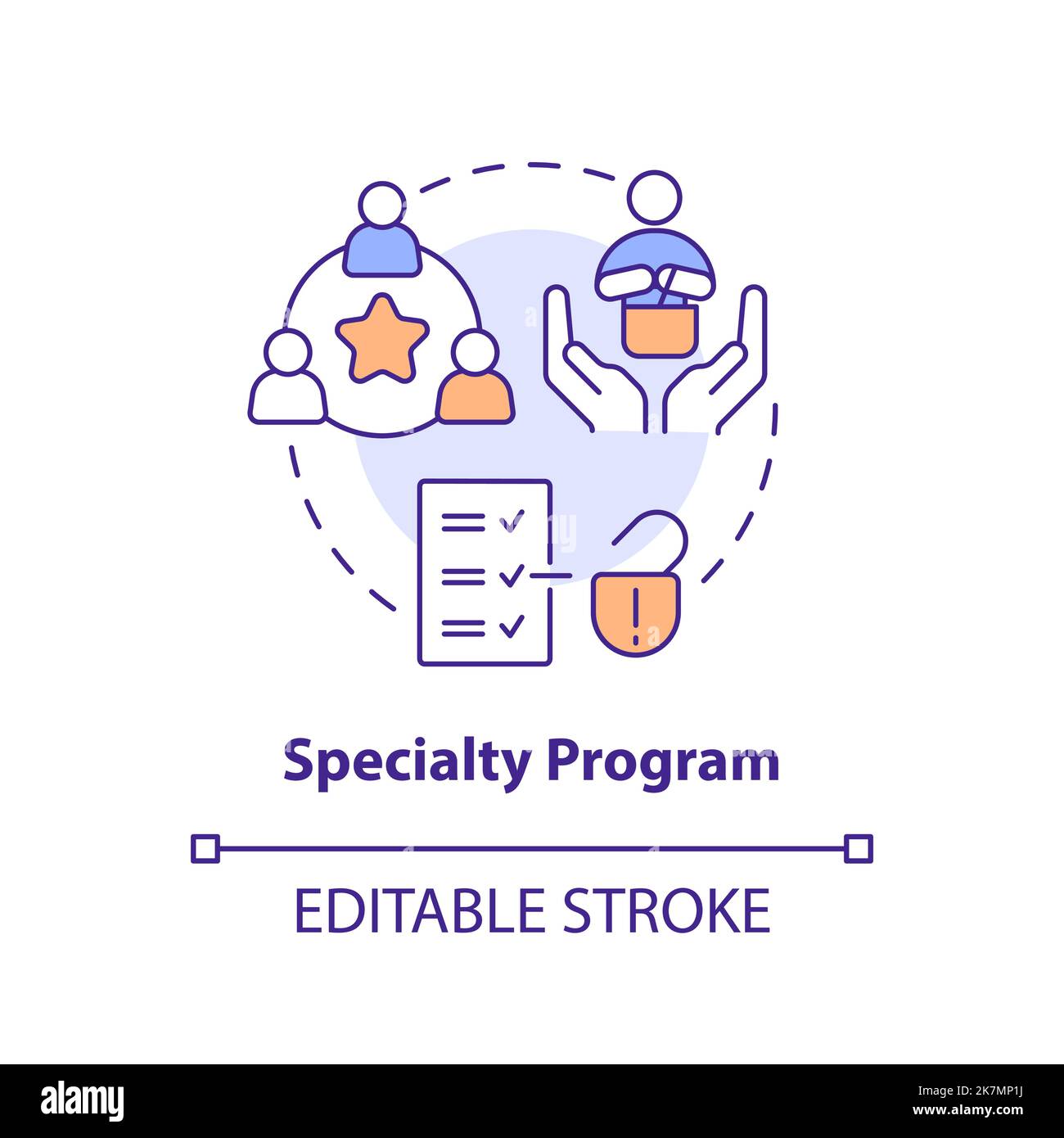 Specialty program concept icon Stock Vector Image & Art - Alamy