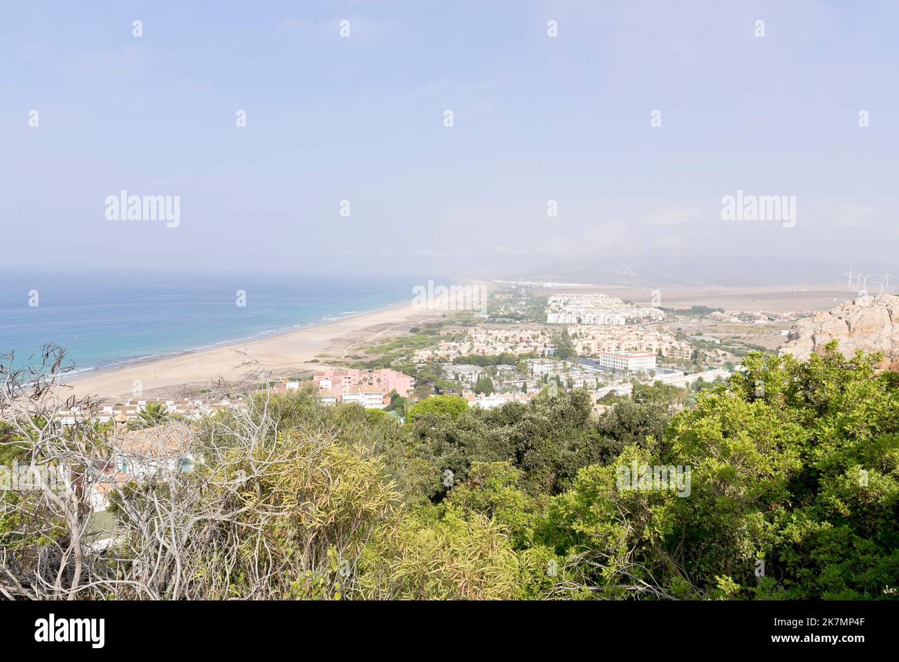 Costa de la Luz seascape, near Atlanterra and Zahara de los Atunes, Andalusia, Spain Stock Photo