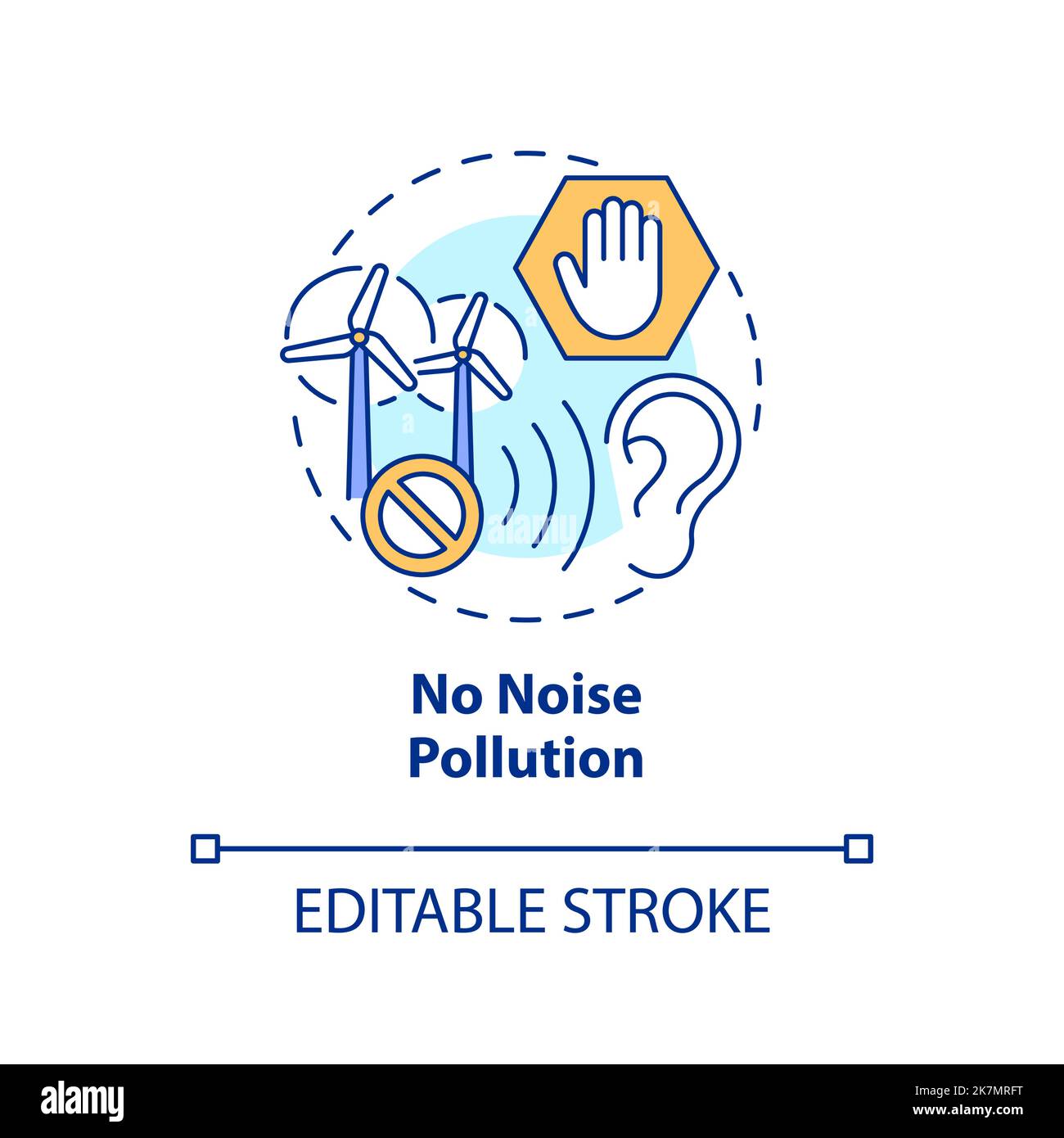No noise pollution concept icon Stock Vector Image & Art Alamy