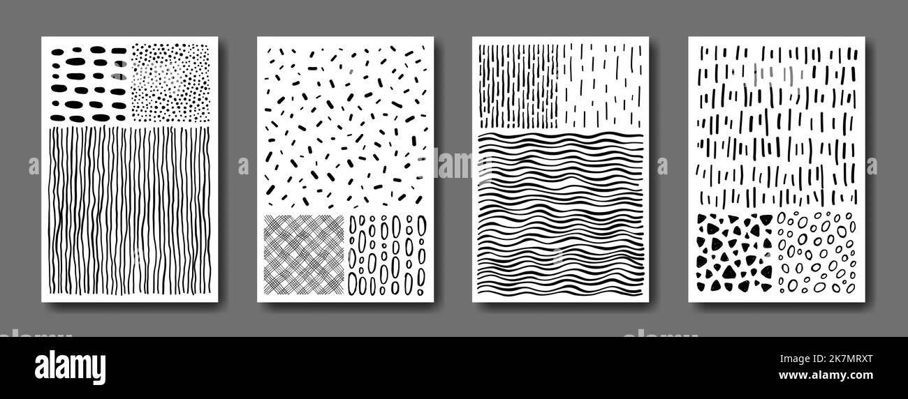Poster with abstract patterns vector Stock Vector Image & Art - Alamy