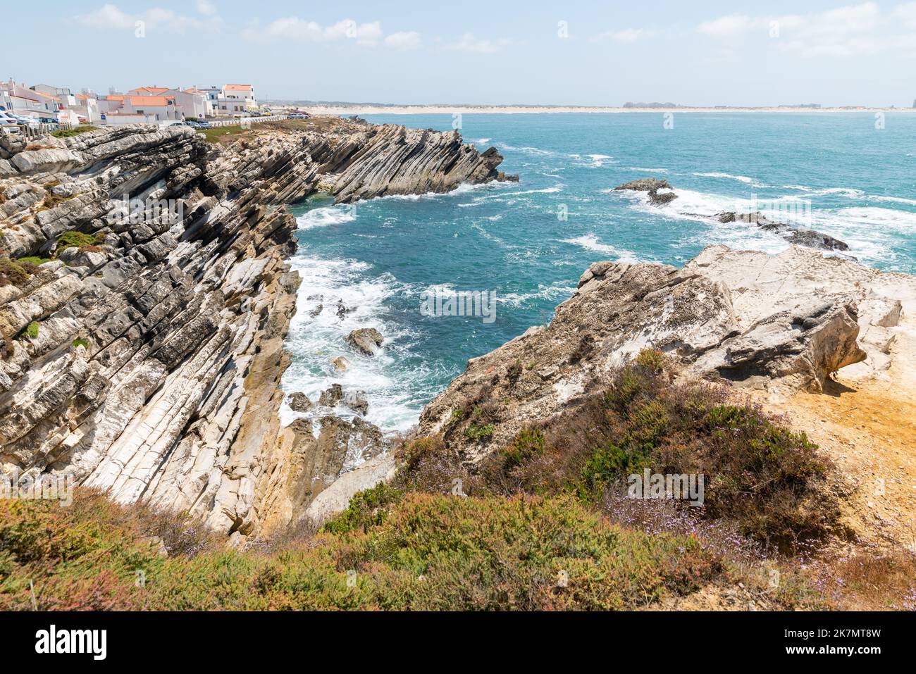Basleal The Baleal rocky coast in Portugal Stock Photo - Alamy