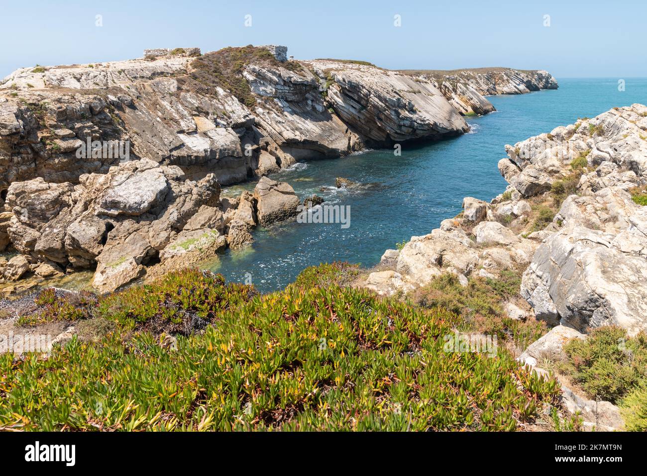 The Baleal rocky coast in Portugal Stock Photo - Alamy