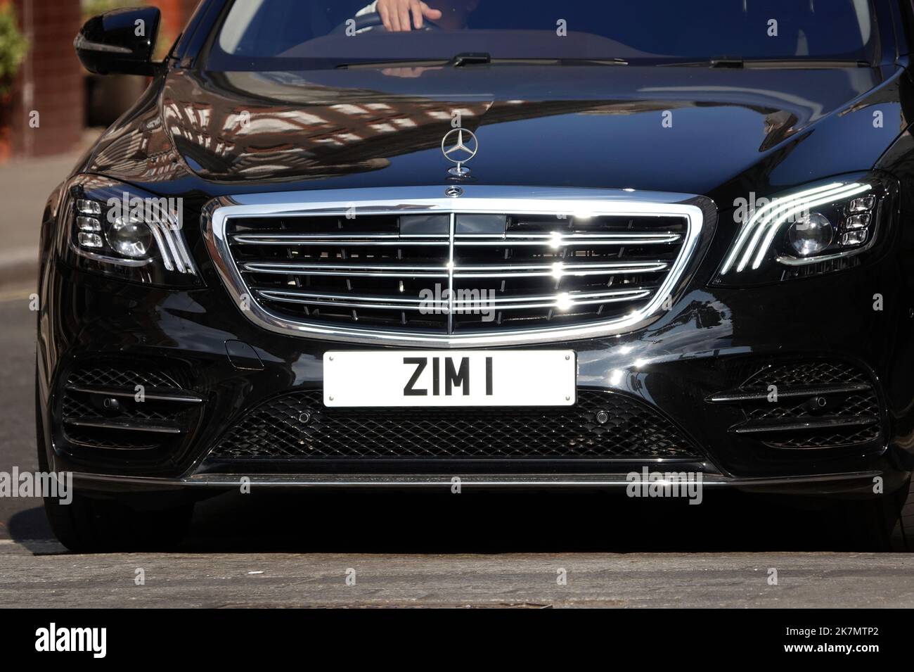 A presidential car of Zimbabwe with the number plate ZIM 1 Stock Photo
