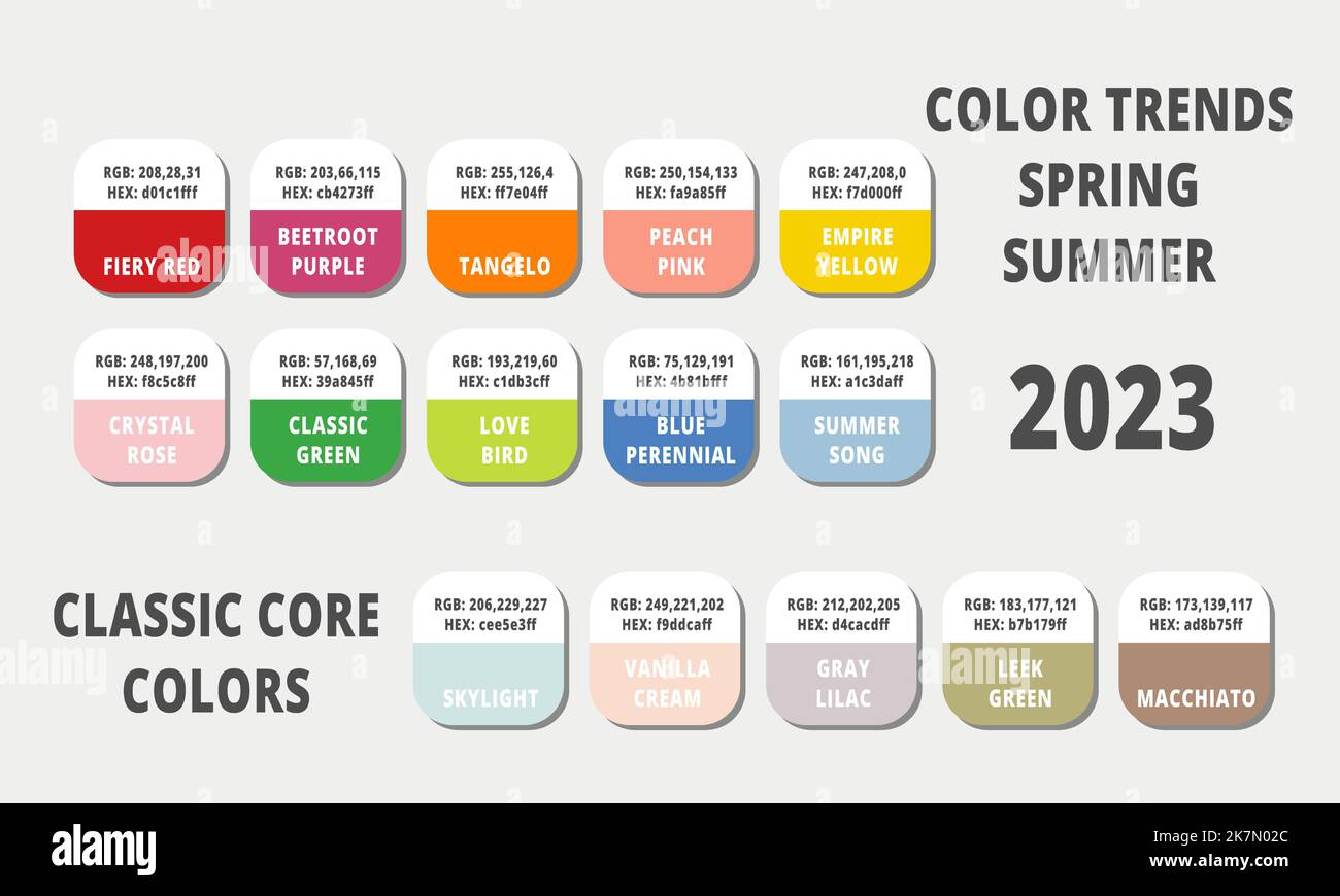 Spring and Summer Color Trends 2023