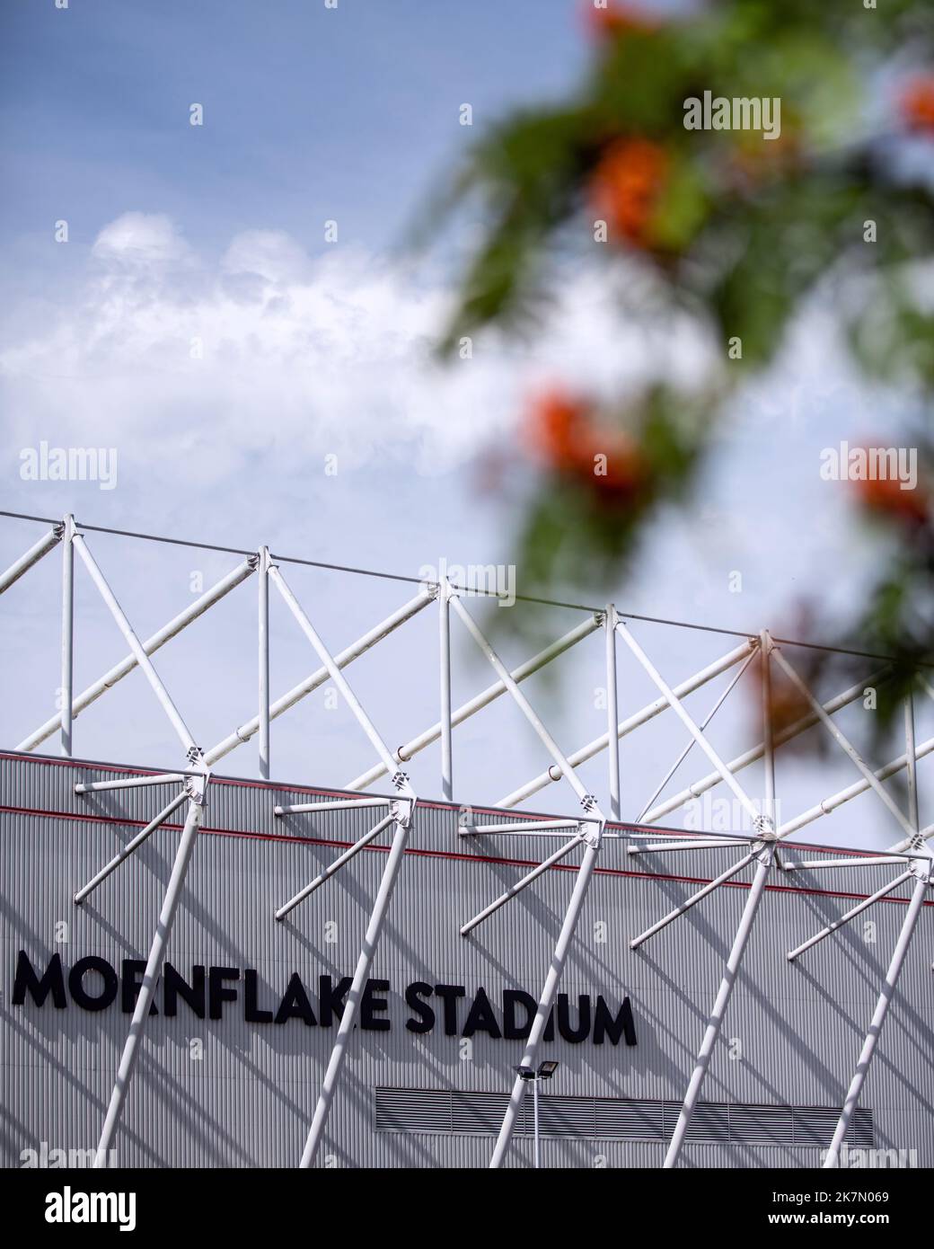 Crewe Alexandra FC. The Mornflake Stadium. Stock Photo