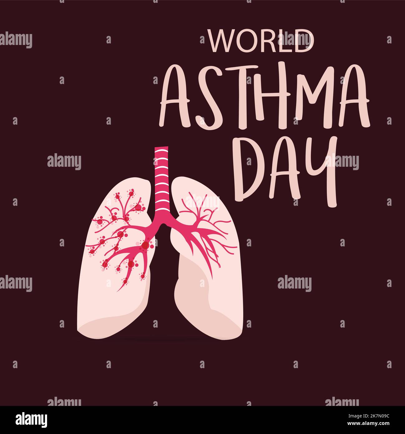 An illustration of an abstract background for the World Asthma Day