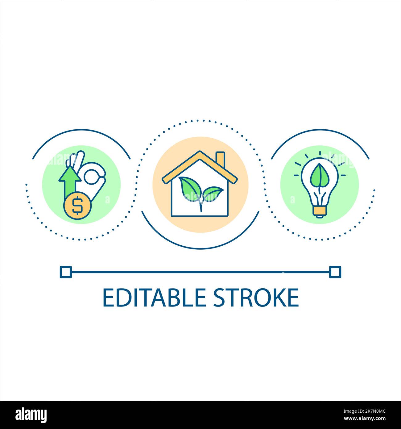 Green building loop concept icon Stock Vector Image & Art - Alamy