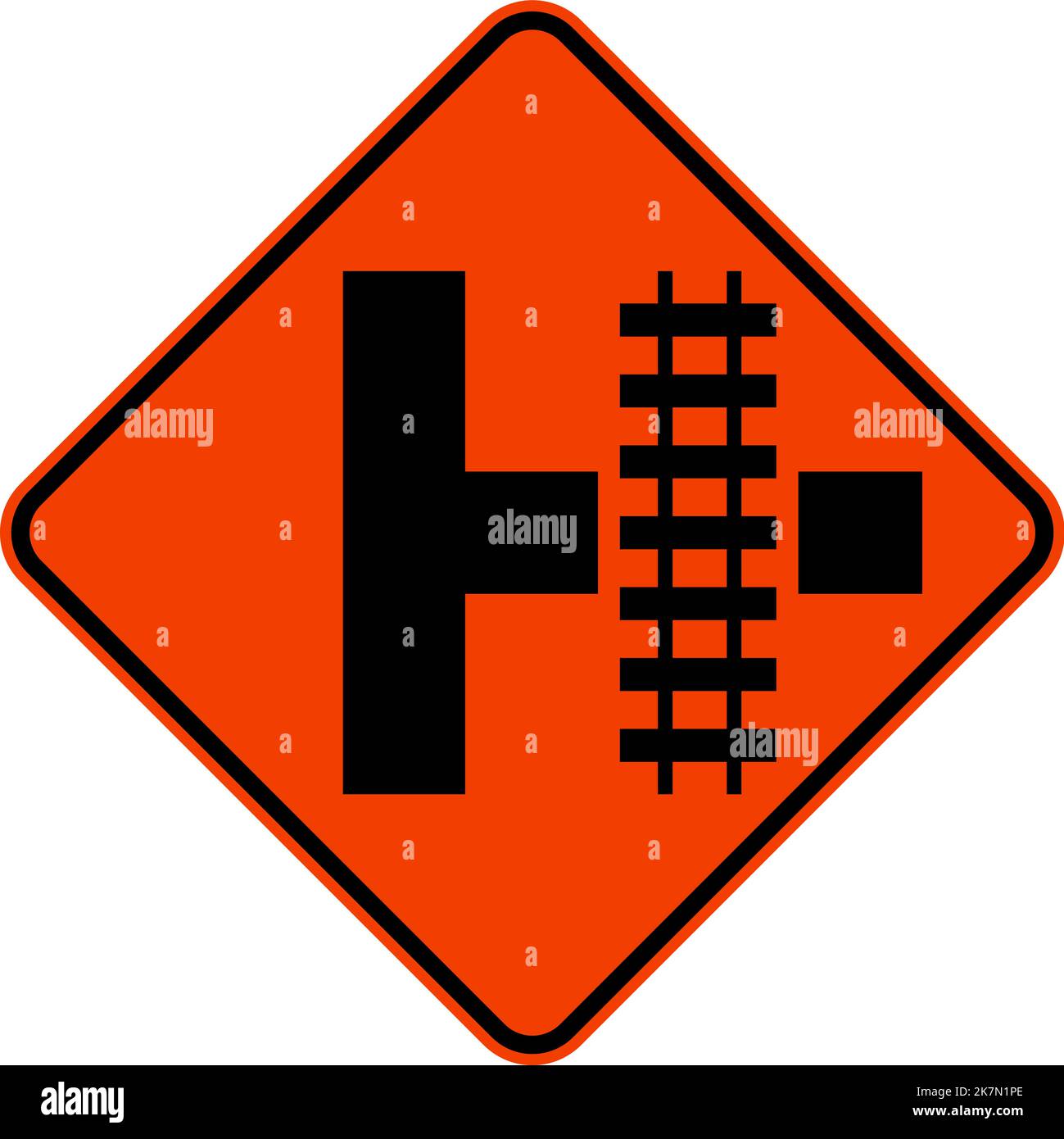 Light rail crossing Stock Vector Images Alamy