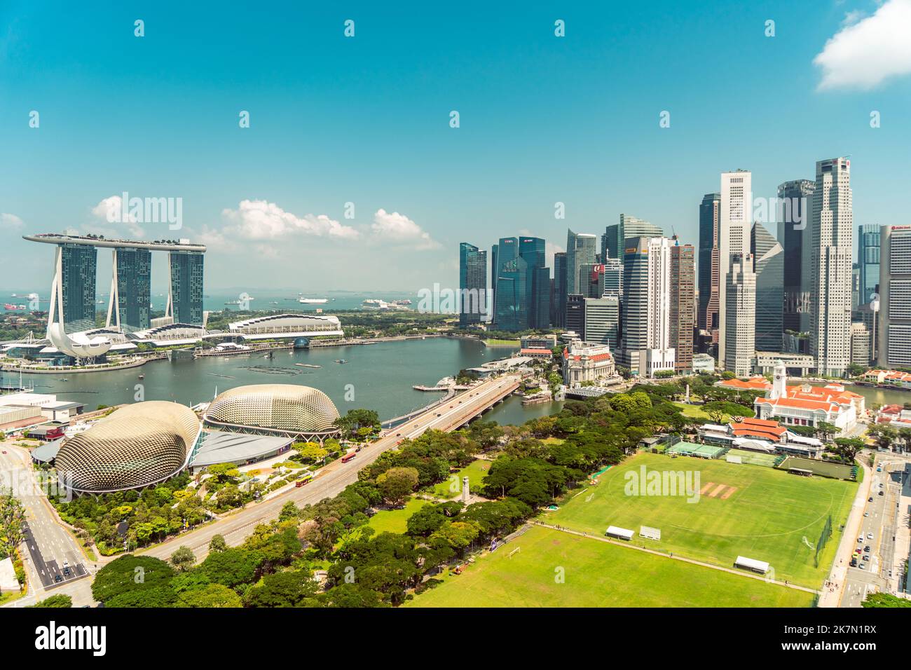 An aerial view of the Singapore cityscape Stock Photo - Alamy