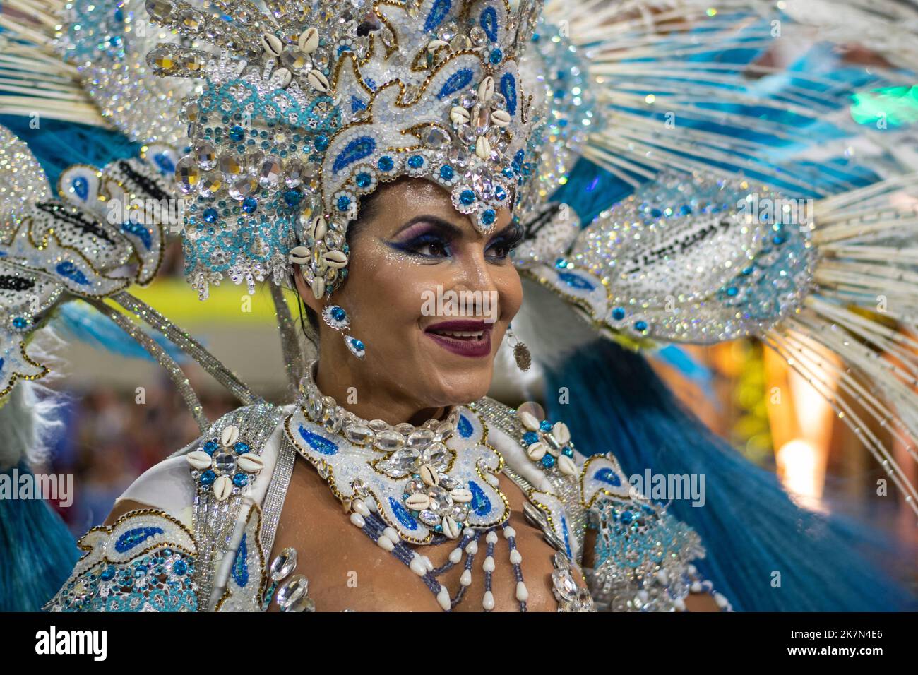 Rio, Brazil - april 22, 2022: Samba School Portela in the Rio Carnival ...