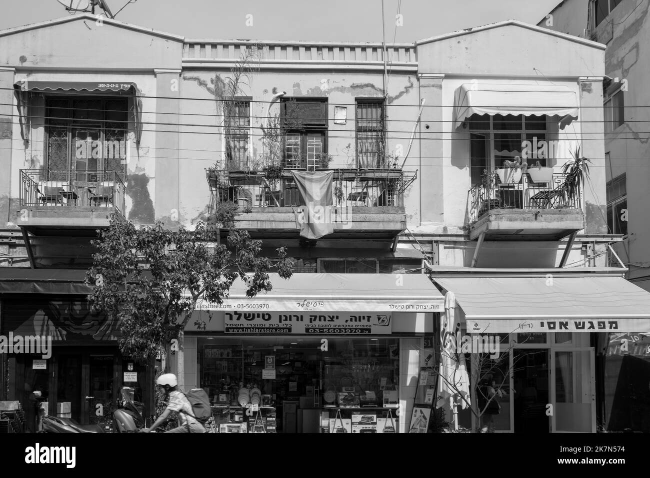 Downtown tel aviv Black and White Stock Photos & Images - Alamy