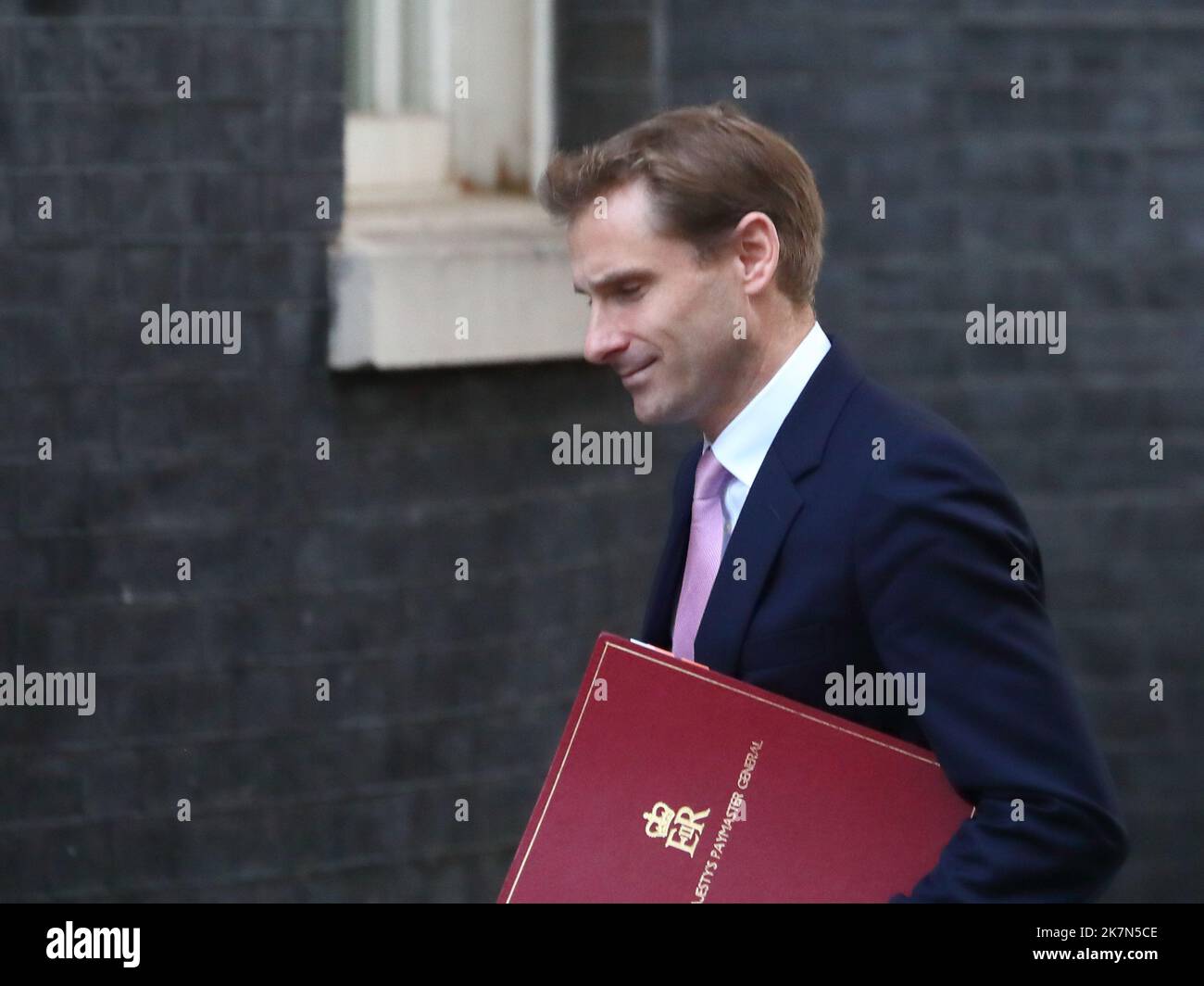 London, UK. 18th Oct, 2022. Paymaster General and Minister for the Cabinet Office Chris Philp arrives at Downing Street No 10 for the Cabinet Meeting amidst speculation about the Prime Minister's future. Credit: Uwe Deffner/Alamy Live News Stock Photo