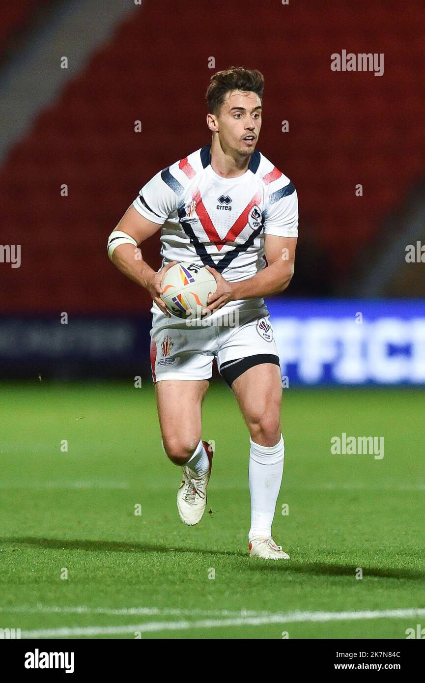 Doncaster, England - 17th October 2022 - Rugby League World Cup France vs  Greece at Eco-Power Stadium, Doncaster, UK - Arthur Mourgue of France in  action Stock Photo - Alamy