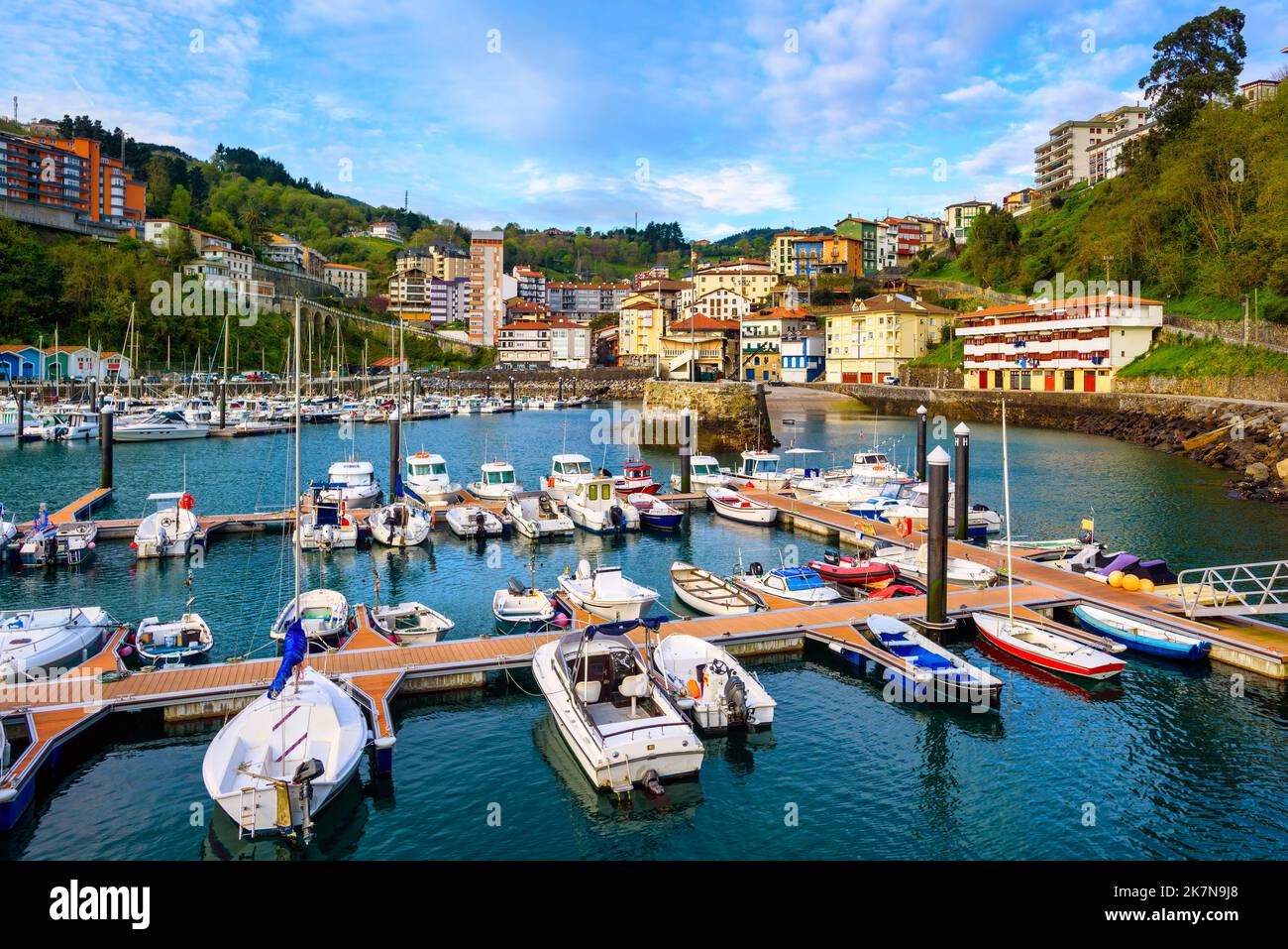 Mutriku coastal town in Gipuzkoa province, Basque Country, Spain Stock Photo