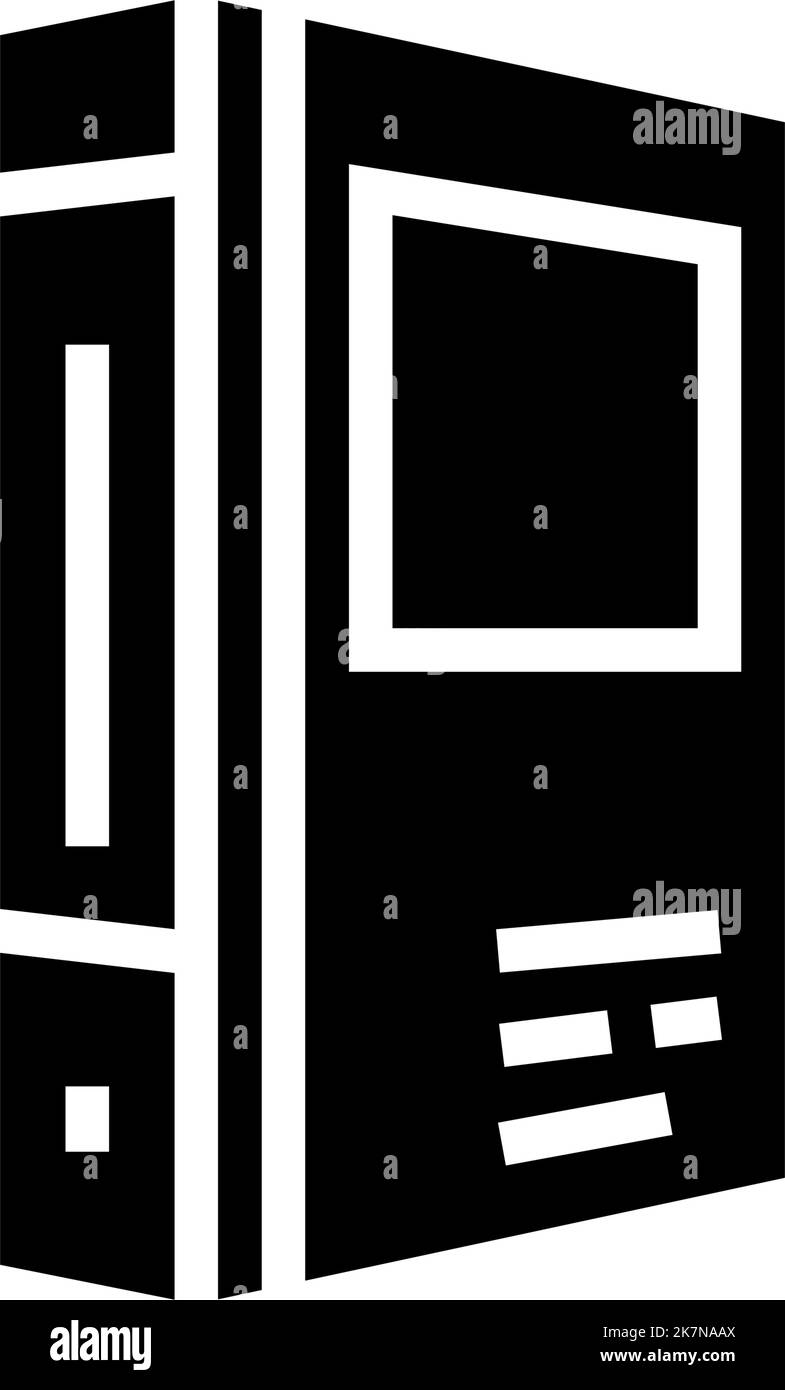 office folder glyph icon vector illustration Stock Vector Image & Art ...