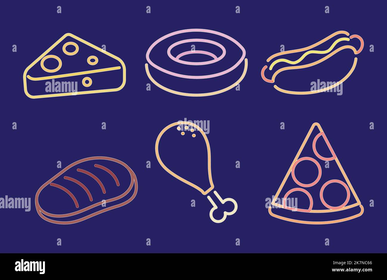 Neon Food Icon Set Stock Vector Image Art Alamy neon-food-icon-set-stock-vector-image-art-alamy