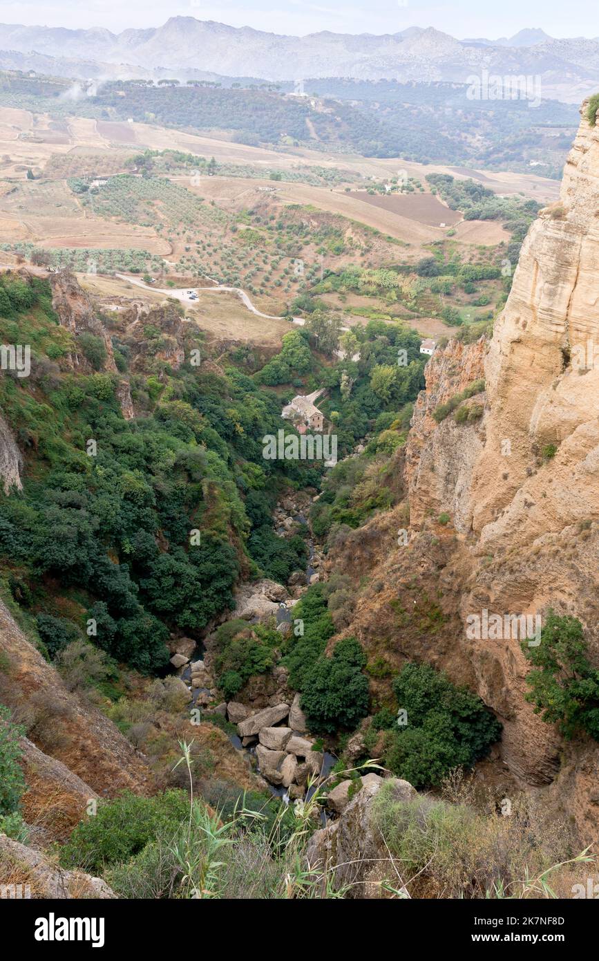 Ronda and its surrounding landscape, Andalusia, Spain Stock Photo