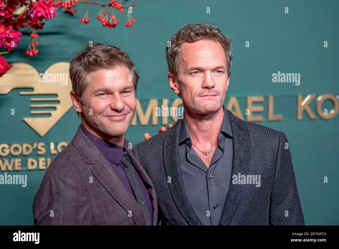 New York, United States. 17th Oct, 2022. David Burtka and Neil Patrick Harris attend the God's Love We Deliver 16th Annual Golden Heart Awards at The Glasshouse in New York City. Credit: SOPA Images Limited/Alamy Live News Stock Photo