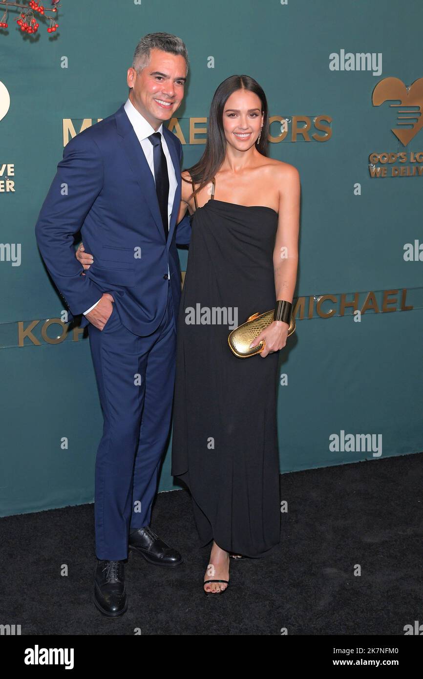 Cash Warren and Jessica Alba attend the God's Love We Deliver 16th Annual Golden Heart Awards at The Glasshouse in New York City. Stock Photo