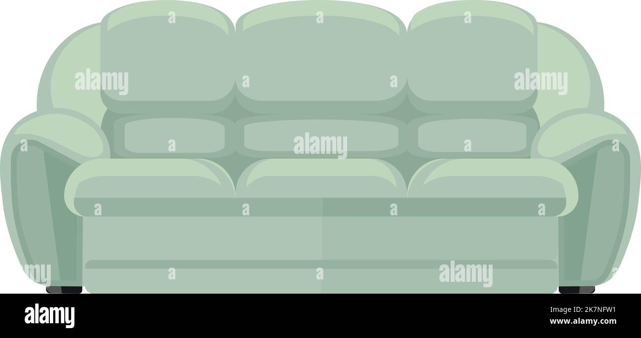 Cozy couch icon. Comfortable living room seat Stock Vector
