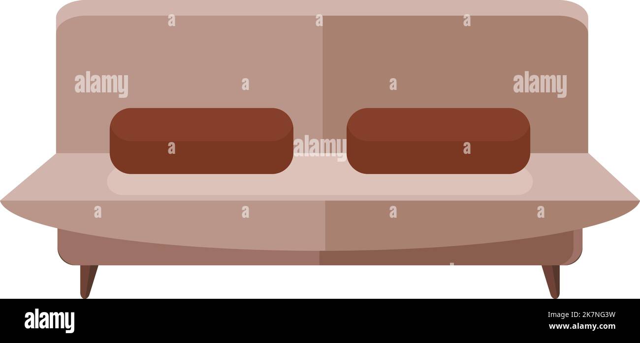 Sofa flat icon. Living room furniture symbol Stock Vector Image & Art ...