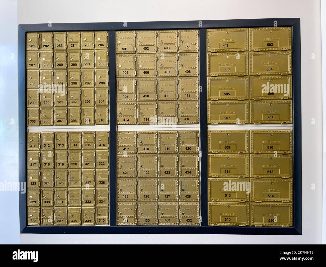 orlando, FL USA July 19, 2021 A Mailbox at a UPS store in Orlando