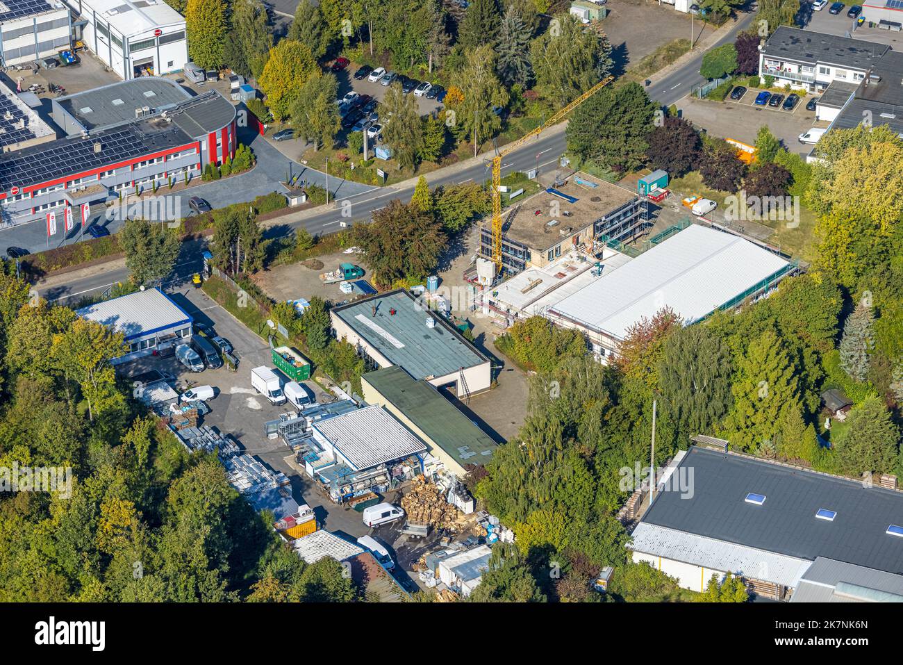 Construction site and new building at max planck strasse hi-res stock ...