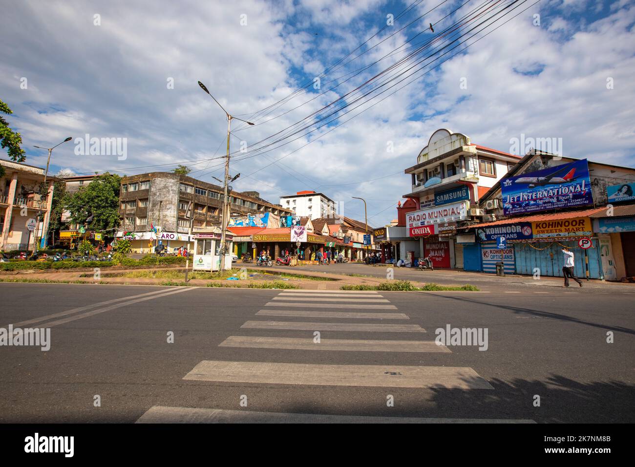 Margao city - the western Indian state of Goa. Stock Photo