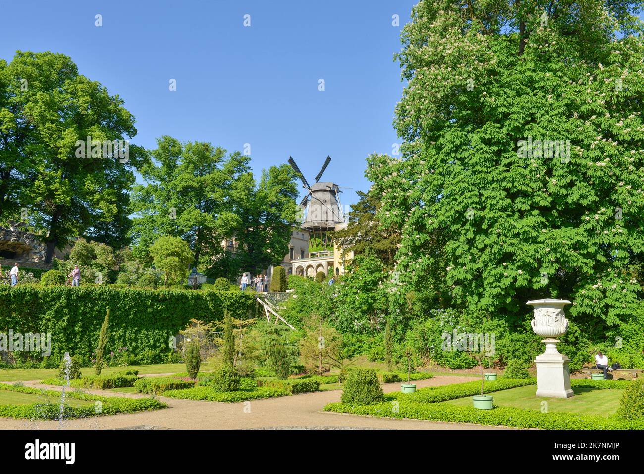 Sizilianischer Garten, Historische Mühle, Schloßpark Sanssouci, Potsdam