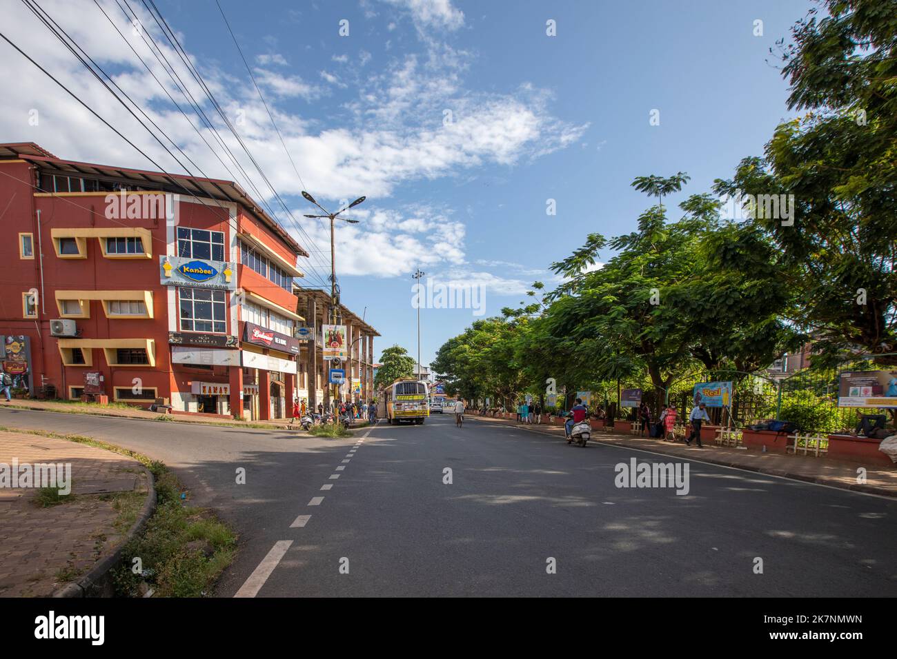 Margao city - the western Indian state of Goa. Stock Photo