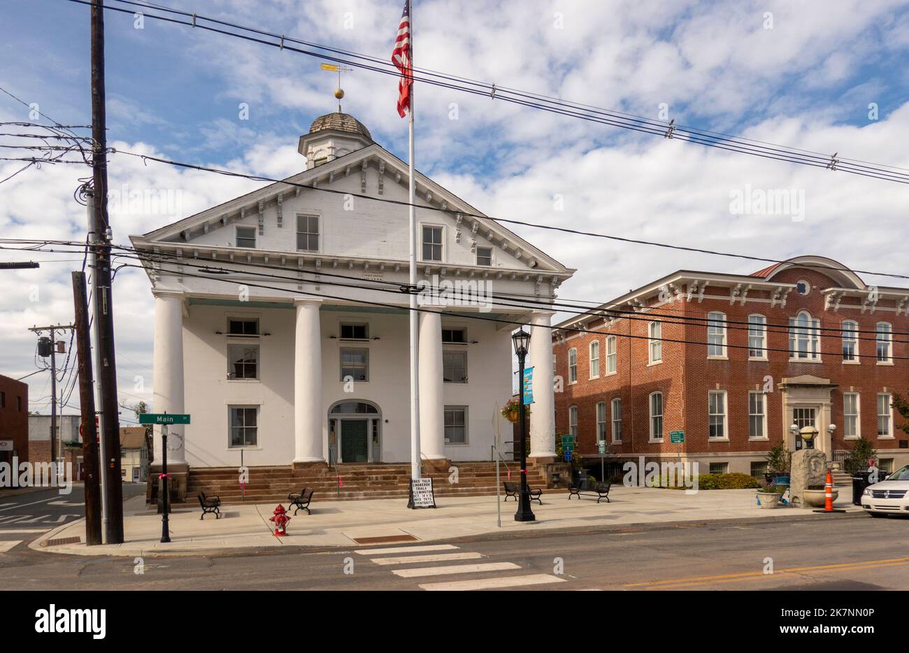 street view of courthouse in Flemington NJ Stock Photo Alamy