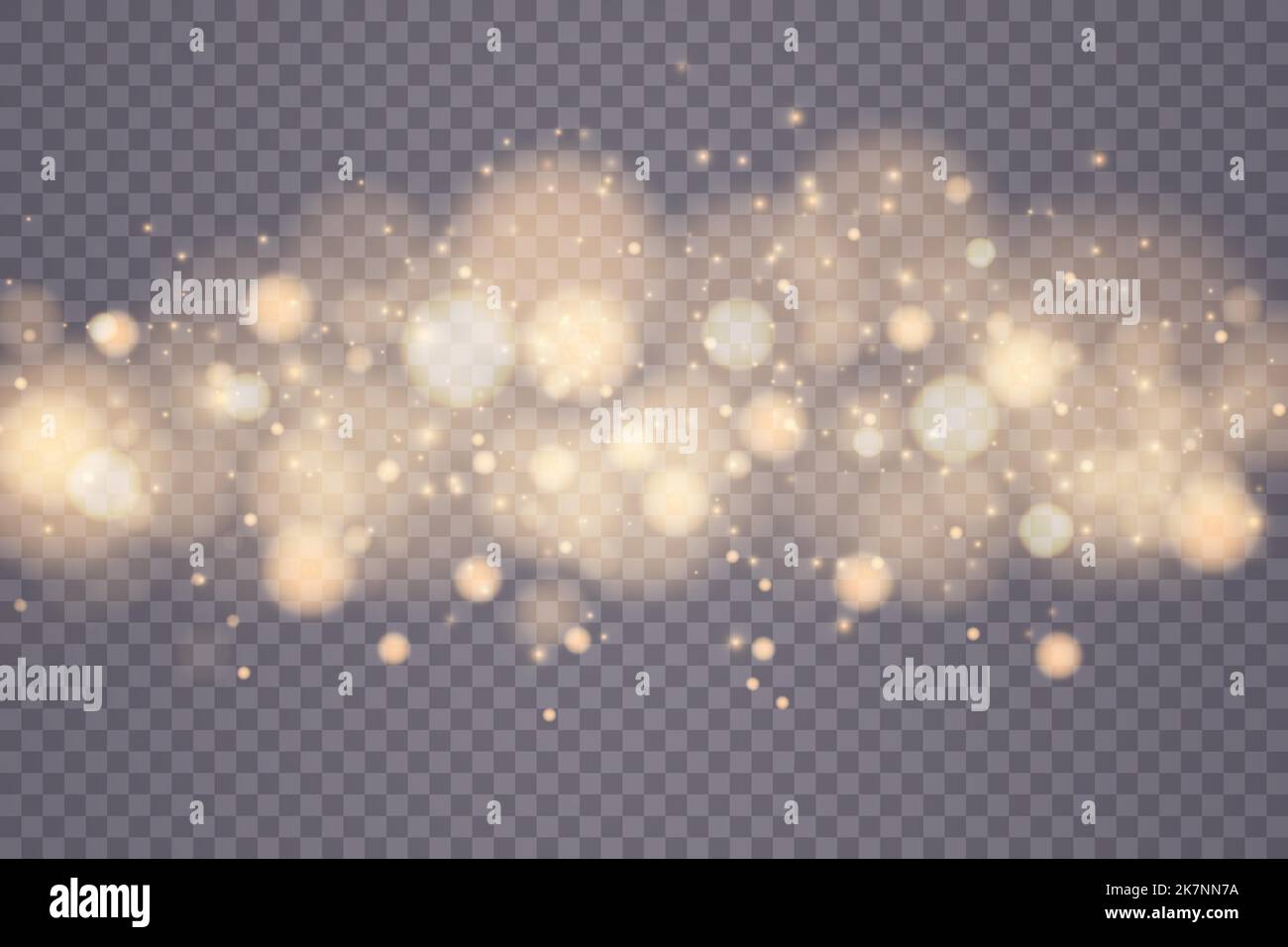 Shining bokeh isolated on transparent background. Light isolated lights ...