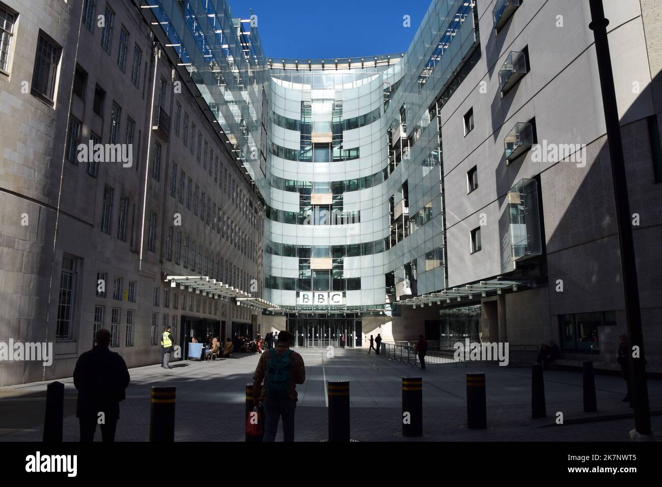 General view of Broadcasting House, the BBC headquarters in Central ...