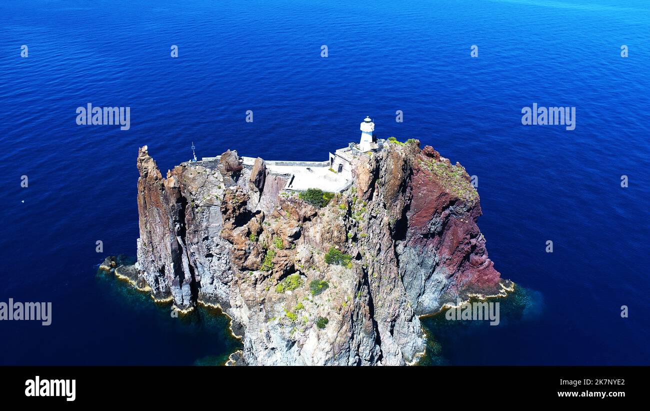 Island of Stromboli Stock Photo