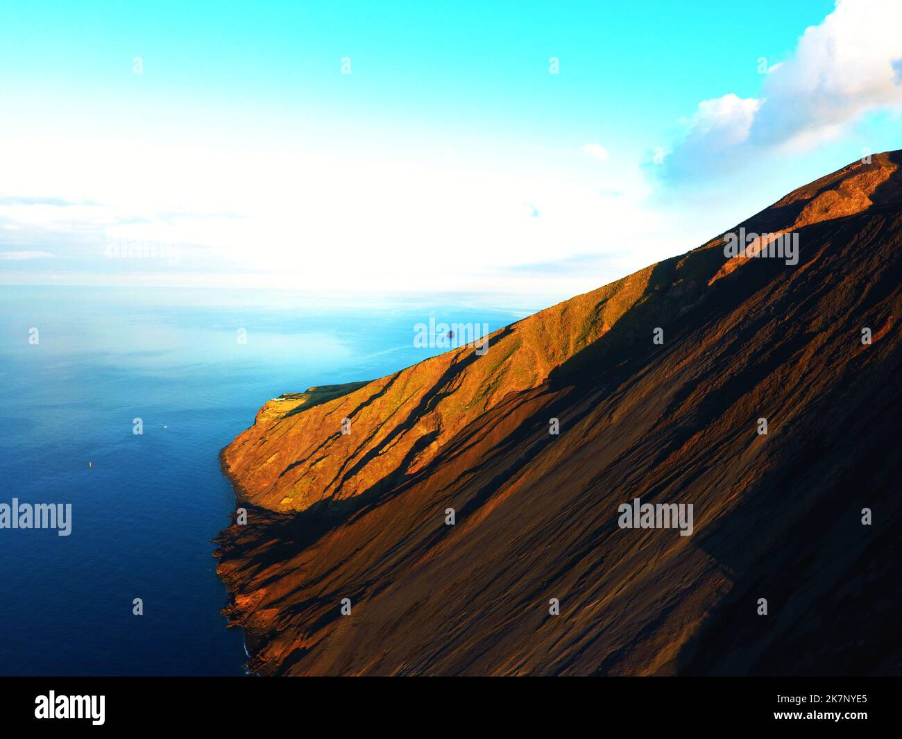 Island of Stromboli Stock Photo