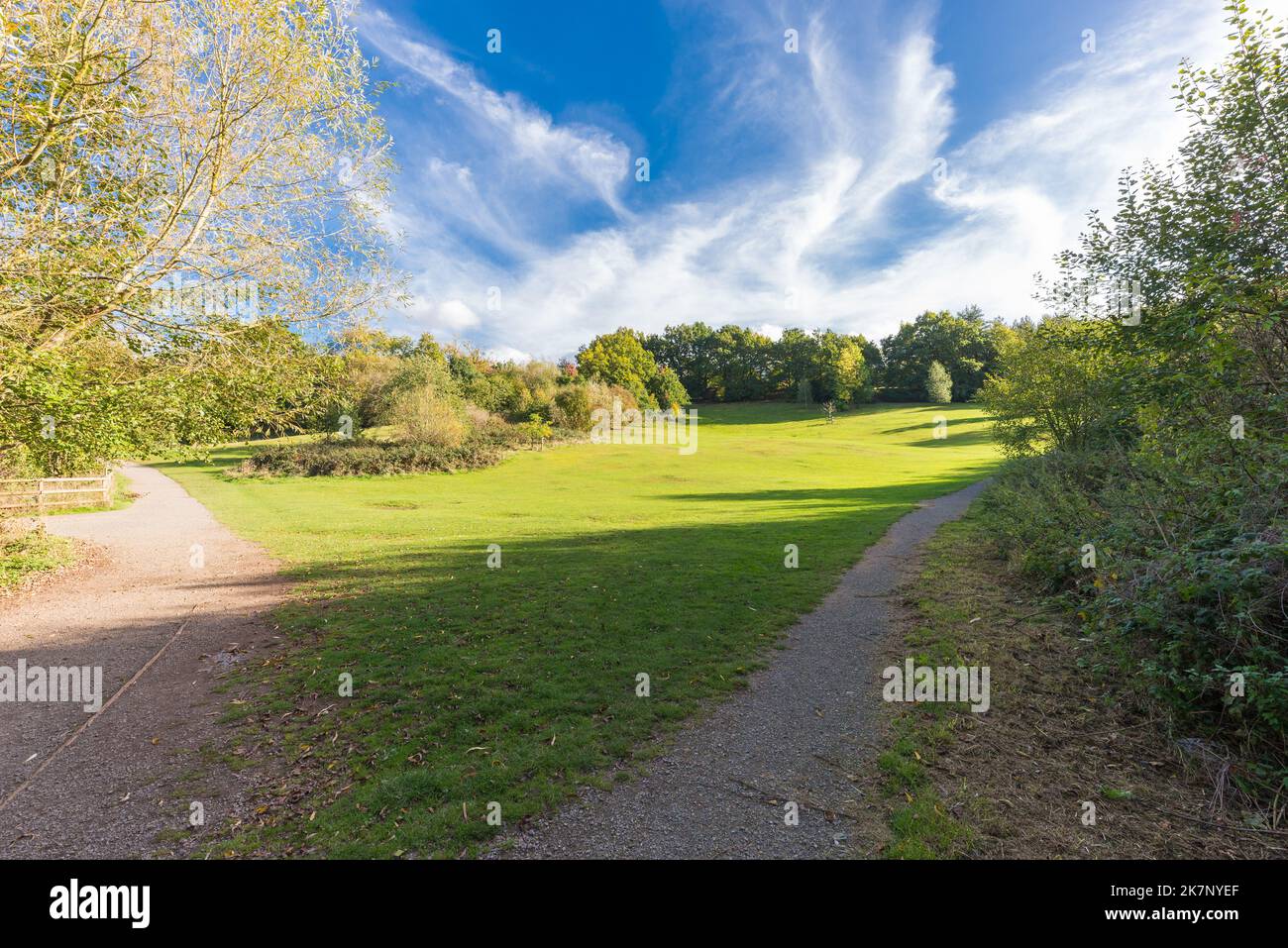 Autumn colour at The Leasowes Park which is a grade 1 listed park in