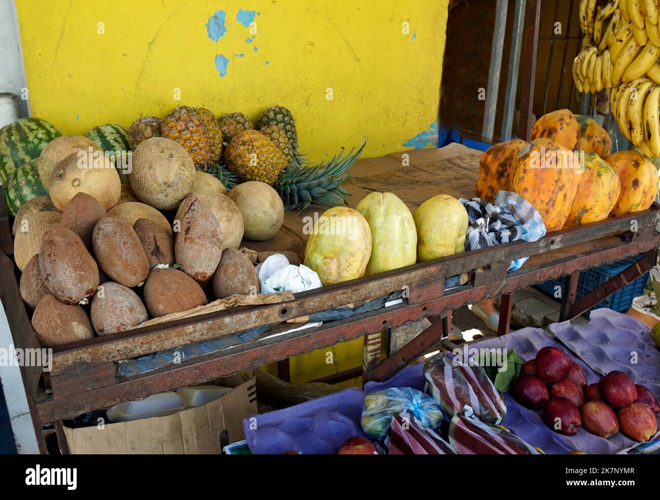 vegetables on a local market in la romana Stock Photo