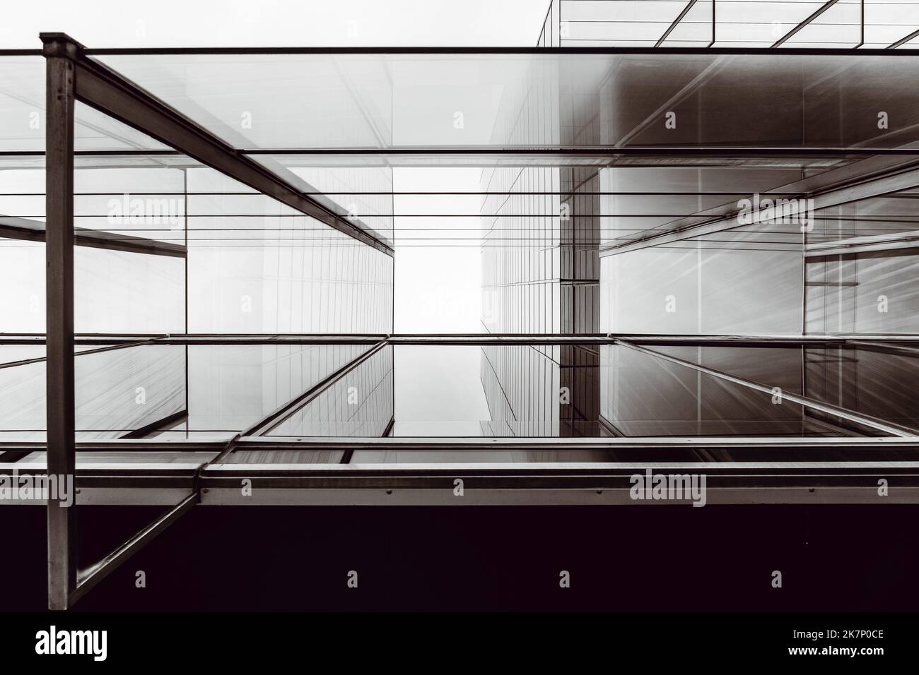 Abstract modern architecture background with geometric structure ...