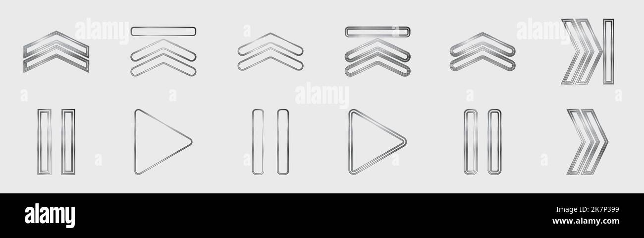 Brutalism shapes. Minimalist geometric elements. Simple shapes forms. Stock Vector