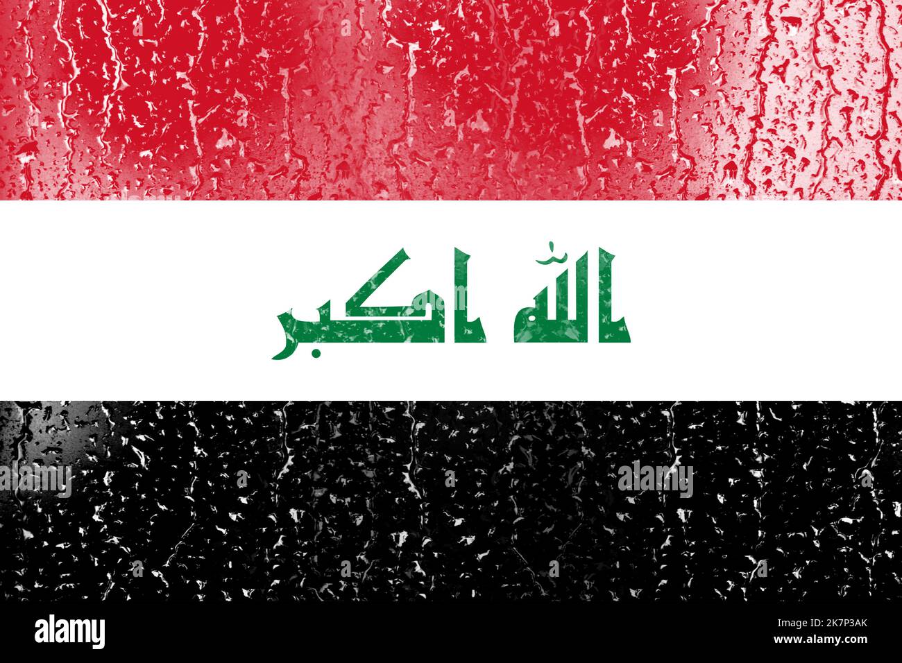 Flag Kurdistan Iraq Painted On Wall Stock Photo 729561193