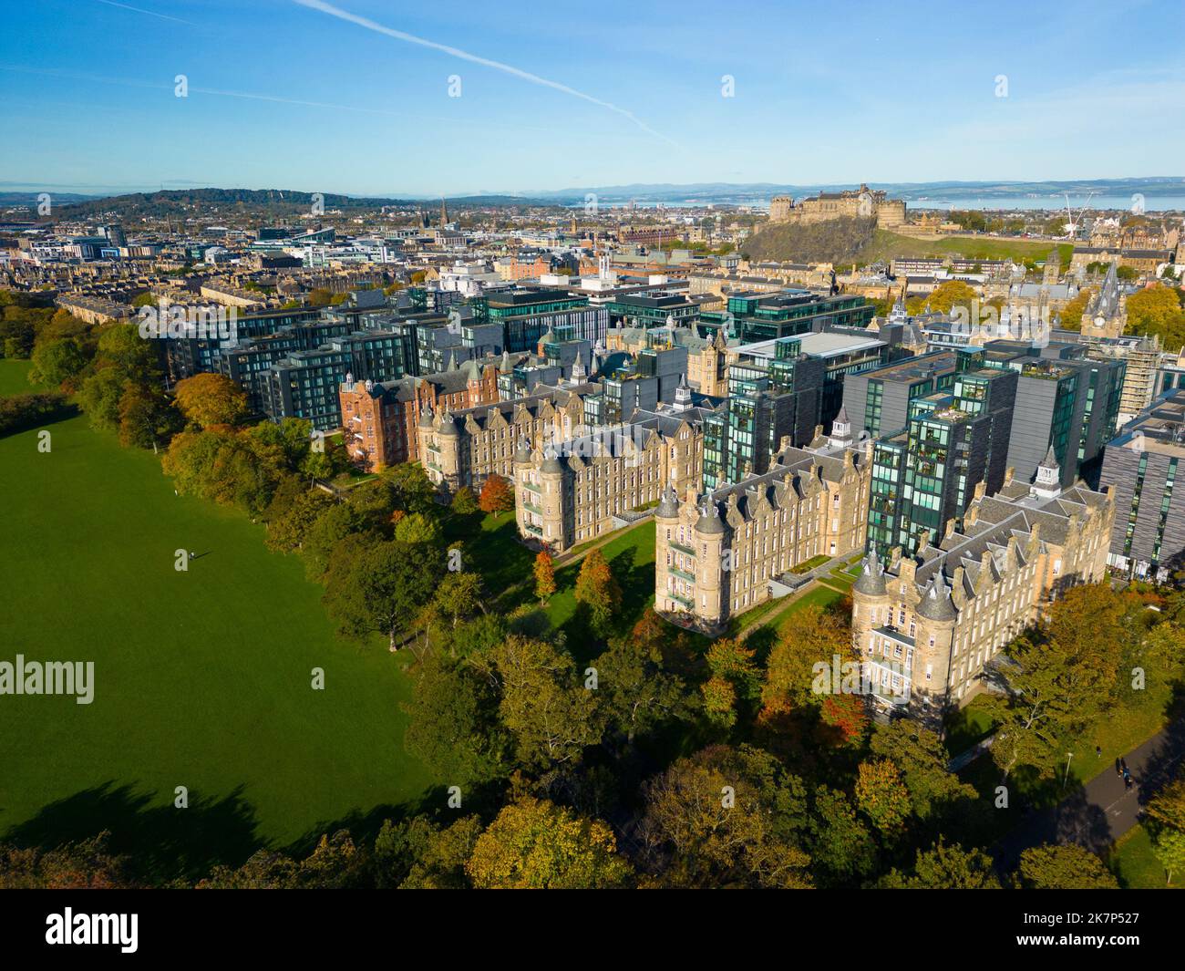 Aerial view of Quartermile luxury residential apartment development