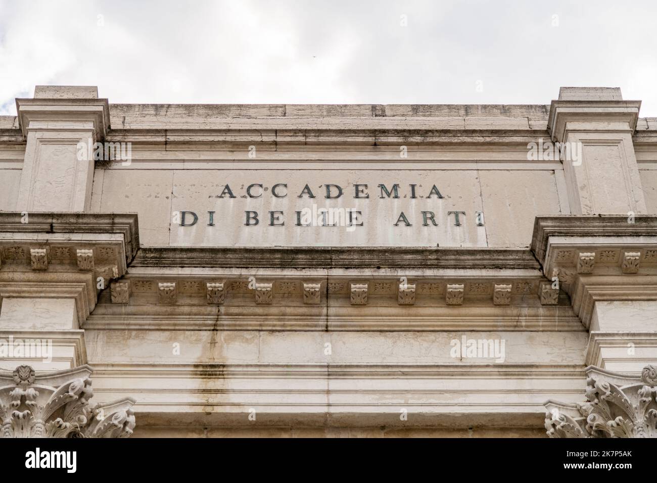 The entrance to Gallerie dell'Accademia art gallery in Venice, Italy Stock Photo