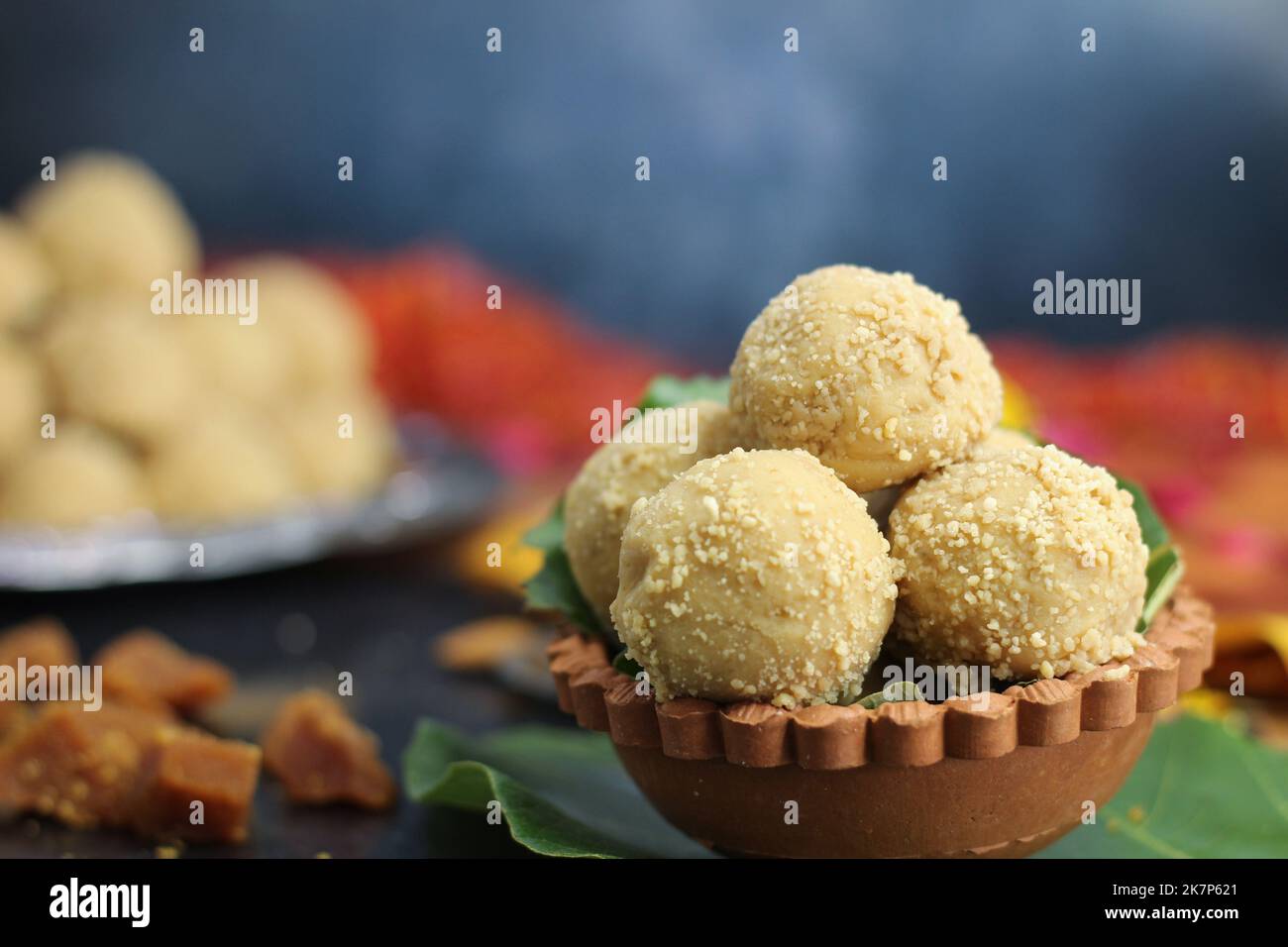 Churma Ladoo atta laddoo wheat flour laddu made using ghee and jaggery