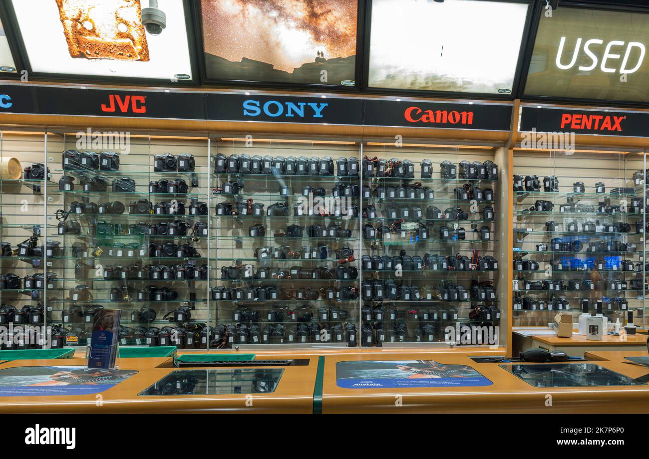 Beautiful shop interior BH Photo Video c view of the shelves with photo